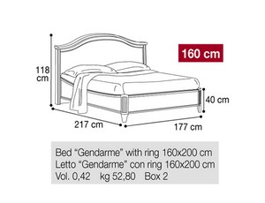 Кровать 160 Gendarme
