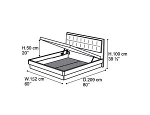 Кровать 150 EUROPE с подъемным механизмом
