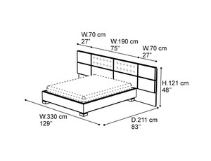 Кровать 180 MOON 2