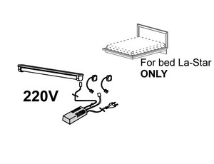 Подсветка 220V для кровати