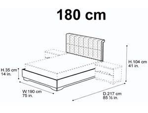 Кровать 180 Quadri