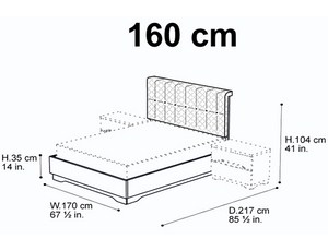 Кровать 160 Quadri