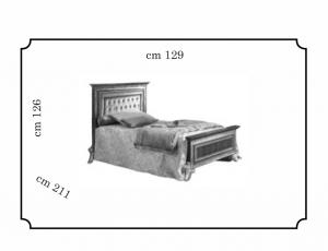 Кровать 110 с набивным изголовьем