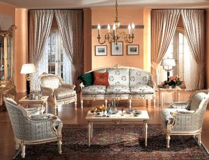 Мебельный гарнитур для гостиной EROS в стиле Людовика 16