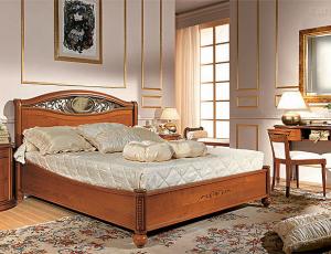 Кровать 160 массив с ковкой, без изножной спинкой