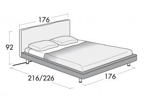 Кровать Sara  Standard (cm. 216)