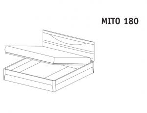 Кровать 180 Mito с подъемным механизмом