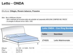 Кровать Onda 160 под матрац 160х195, без решетки