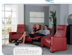 Модель 4006 диван для домашнего кинотеатра 2 секции с электрореклайнерами столик откидной с наклонной спинкой)