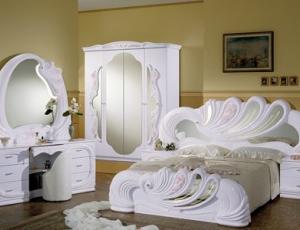 Комплект спальни Vanity (кровать 160 с тумбами + туалетн стол + зеркало + шкаф 4 двери)