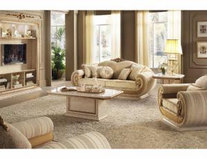 Комплект мягкой мебели для гостиной Леонардо (Диван 3-местный, 2 кресла, журнальный стол)