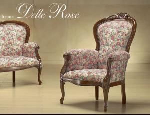 Кресло DELLE ROSE в ткани TME70765, тонировка 90001 NOCE C2