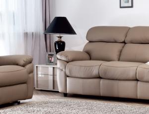 Набор мебели Maiami комплектом: диван  3р + кресло с электро реклайнером в коже 2 категории Толедо