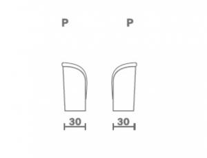 Подлокотники комплектом арт. P+P (30)