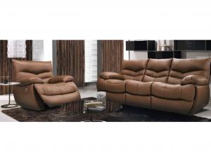 Набор мебели Montana  комплектом: диван  3р + кресло с электро реклайнером в коже "Стандарт" 1 категории