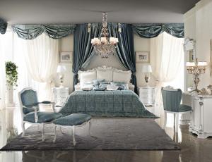 Спальня Bella Vita белая с серебром фабрика Modenese Gastone  