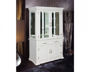 Шкаф комбинированный 2-дверный Верди Люкс А2з, цвет слоновая кость