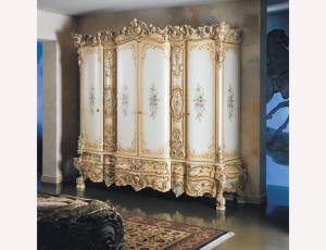 Платяной шкаф с 4 створками, 2 центральными внутренними зеркалами (кат. 1)