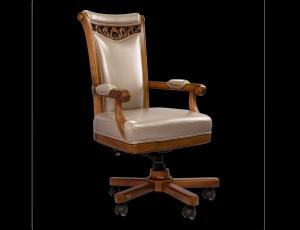 Кресло кабинетное (Орех, кожа 859)