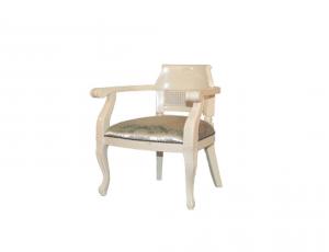 MK-CH02/1ST. Virginia chair (массив красного дерева) (слон.кость) - БЕЖ, ОБИВКА с цветами