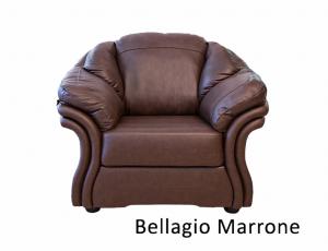 КОЖА + ЭКО/КОЖА: Кресло Манхеттен, кожа + эко/кожа Bellagio Marrone