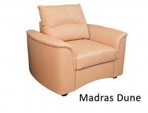 КОЖА + ЭКО/КОЖА: Кресло Фиджи , кожа + эко/кожа Madras Dune