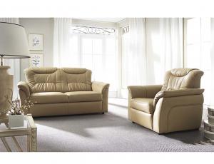 Комплект мебели Davaro в коже Madras (диван 2-х местн. + Кресло)