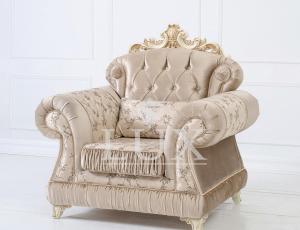 Кресло Monarch (разборный каркас)-без короны/на спинке пуговицы