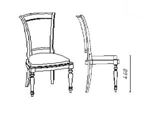 Стул С001, коллекция Signoria (прием заказа на стул только после письменного запроса на фабрику)