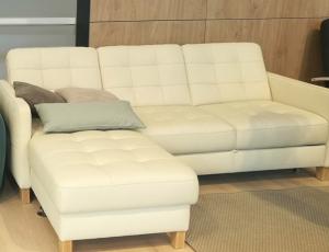 Угловой диван со спальной функцией и с ящиком для хранения в удлиненном элементе,  левый, спальная поверхность 194х121