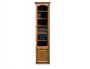 Шкаф для книг 1-дверный  Вариант 03 (отдельностоящий петли справа)