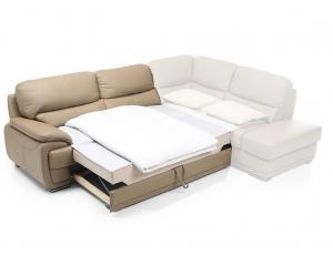 Диван-кровать 3-местный с функцией "дельфин" с одним подлокотником слева   и спальным местом 120x205cm