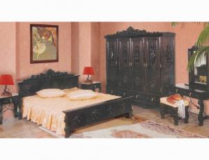  Спальня Испанский Ренессанс (Кровать + Шкаф 4дв+ 2 тумбочки+Туал стол с зеркалом)