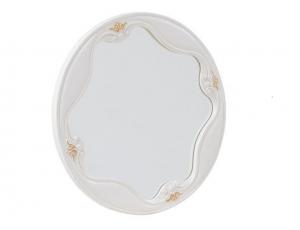 Зеркало "Luisa" (68x68 см) цвет: Белый с золотом