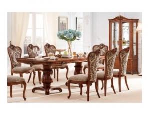 Стол на 2-х ножках, раскладной 2,5м "Lorans" (200(+50)x110x80 см), DINING TABLE with 2 legs, цвет: Карамельный дуб