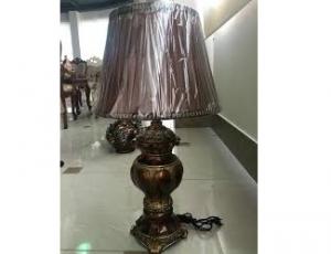 Светильник с абажуром, 43 х 43 х 74 см, цвет - коричневый; вес: 4,33; объем: 0,13