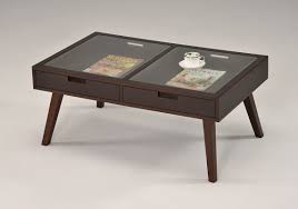 Журнальный столик со стекл.столешницей (100x60x42h см) цвет: Венге