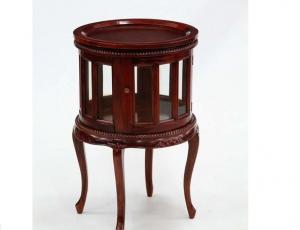 MJ-671. Чайный столик (массив красного дерева) (50x50x80 см) цвет: Вишня