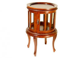MJ-671. Чайный столик (массив красного дерева) (50х50х80 см) цвет: Итальянский орех