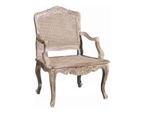 Кресло необитое Armchair French Rattan (68х48х97 см), цвет: Античный бежевый (Ceruse)