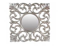 Mirror Carved Зеркало 100*100*3,5 см (Цвет: Silver Antique) - Античный серебристый)