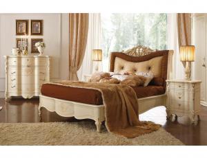 Кровать с мягким изглолвьем King size 183x205