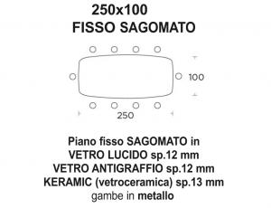 Стол обеденный T72 COSMO FISSO квадратный не разборный столешница ШПОН, ножки металлические (ФОТО НЕТ)
