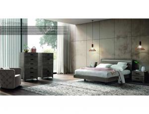 Спальня Miai комплектом: Кровать 160 LEGNO LUX  + тумбочка прикроватная MAXI - 2 шт. + комод высокий - 2 шт.+ кресло