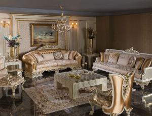 Мягкая мебель Verona в составе: Диван 3х местный  + диван 3м + кресло -2шт. + стол журнальный