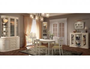Комплект мебели для гостиной Сильвия (Белый ясень) без винотеки