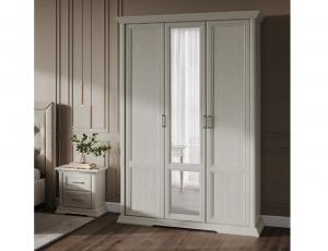 Шкаф для платья и белья трехдверный  (с зеркалами) Лоренцо