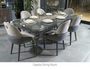 Гостиная Capello в комплекте: Стол обеденный + стул - 6 шт.