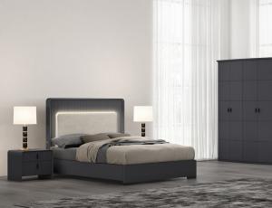 Набор мебели для спальни NAOMI  ( кровать 1.6 + 2 тумбы + комод с зерк + шкаф 4-х дверный )
