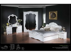 Комплект спальни Грация ( шкаф 3х дв., кровать 160х200, тумба прикроватная 2шт.+ комод+зеркало).
